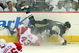 PITTSBURGH - JUNE 02:  Darren Helm #43 of the Detroit Red Wings trips up Jordan Staal #11 of the Pittsburgh Penguins during Game Three of the 2009 NHL Stanley Cup Finals on June 2, 2009 at Mellon Arena in Pittsburgh, Pennsylvania.  (Photo by Jim McIsaac/Getty Images)