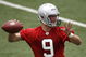 ALLEN PARK, MI - MAY 01:  Matt Stafford #9 of the Detroit Lions throws during rookie orientation camp at the Detroit Lions Headquarters and Training Facility on May 1, 2009 in Allen Park, Michigan.  (Photo by Gregory Shamus/Getty Images)