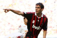 MILAN, ITALY - MAY 24:  AC Milan forward Kaka in action during AC Milan v AS Roma on May 24, 2009 in Milan, Italy.  (Photo by Vittorio Zunino Celotto/Getty Images)