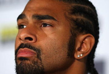 LONDON, ENGLAND - APRIL 20:  David Haye of the United Kingdom speaks to reporters during a press conference at The Hospital Club on April 20, 2009 in London, England. The IBF, IBO and WBO World Heavyweight Championship fight between Wladimir Klitschko and David Haye will take place at the Veltins Arena on June 20, 2009 in Gelsenkirchen, Germany.  (Photo by Ryan Pierse/Getty Images)