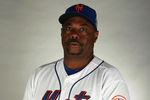 PORT SAINT LUCIE, FL - FEBRUARY 23:  Coach Razor Shines #52 of the New York Mets poses during photo day at Tradition Field on February 23, 2009 in Port Saint Lucie, Florida.  (Photo by Doug Benc/Getty Images)