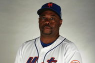 PORT SAINT LUCIE, FL - FEBRUARY 23:  Coach Razor Shines #52 of the New York Mets poses during photo day at Tradition Field on February 23, 2009 in Port Saint Lucie, Florida.  (Photo by Doug Benc/Getty Images)