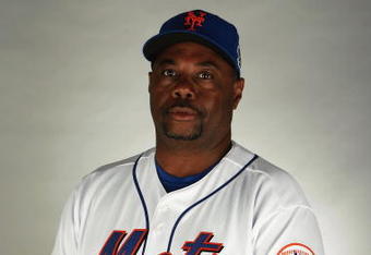 PORT SAINT LUCIE, FL - FEBRUARY 23:  Coach Razor Shines #52 of the New York Mets poses during photo day at Tradition Field on February 23, 2009 in Port Saint Lucie, Florida.  (Photo by Doug Benc/Getty Images)