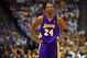 DENVER - MAY 29: Kobe Bryant #24 of the Los Angeles Lakers looks on in the second half against the Denver Nuggets in Game Six of the Western Conference Finals during the 2009 NBA Playoffs at Pepsi Center on May 29, 2009 in Denver, Colorado. NOTE TO USER: User expressly acknowledges and agrees that, by downloading and or using this photograph, User is consenting to the terms and conditions of the Getty Images License Agreement. (Photo by Doug Pensinger/Getty Images)