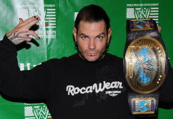 NEW YORK - DECEMBER 18:  Wrestler Jeff Hardy attends the WWE and USA Network help U.S Marine Corp Toys for Tots Foundation event at the NBC Experience store on December 18, 2007 in New York City.  (Photo by Bryan Bedder/Getty Images)
