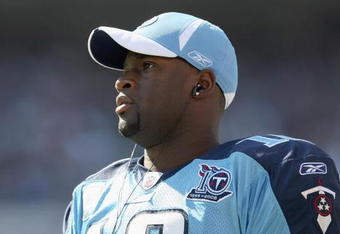 BALTIMORE - OCTOBER 5:  Vince Young #10 of the Tennessee Titans watches the action during the game against the Baltimore Ravens on October 5, 2008 at M&T Bank Stadium in Baltimore, Maryland. (Photo by: Nick Laham/Getty Images)
