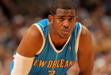 DENVER - APRIL 29:  Chris Paul #3 of the New Orleans Hornets awaits action against the Denver Nuggets in Game Five of the Western Conference Quarterfinals during the 2009 NBA Playoffs at Pepsi Center on April 29, 2009 in Denver, Colorado. The Nuggets defeated the Hornets 107-86 to advance to the Western Conference Semifinals against Dallas. NOTE TO USER: User expressly acknowledges and agrees that, by downloading and or using this photograph, User is consenting to the terms and conditions of the Getty Images License Agreement.  (Photo by Doug Pensinger/Getty Images)