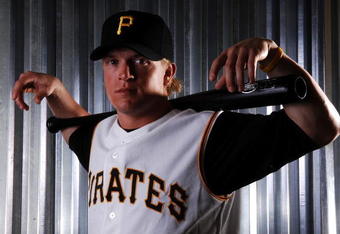 BRADENTON, FL - FEBRUARY 24:  Outfielder Nate McClouth of the Pittsburgh Pirates  poses for photos during spring training media day on February 24, 2008 at Pirate City in Bradenton, Florida.  (Photo by Marc Serota/Getty Images)