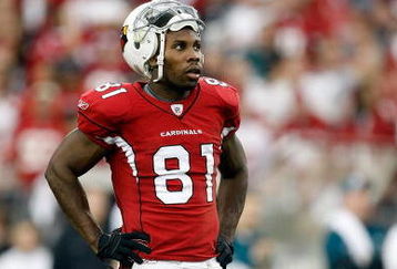 GLENDALE, AZ - JANUARY 18:  Wide receiver Anquan Boldin #81 of the Arizona Cardinals looks on against the Philadelphia Eagles during the NFC championship game on January 18, 2009 at University of Phoenix Stadium in Glendale, Arizona.  (Photo by Jamie Squire/Getty Images)
