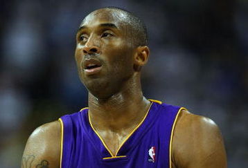 DENVER - MAY 29:  Kobe Bryant #24 of the Los Angeles Lakers looks on against the Denver Nuggets in Game Six of the Western Conference Finals during the 2009 NBA Playoffs at Pepsi Center on May 29, 2009 in Denver, Colorado. NOTE TO USER: User expressly acknowledges and agrees that, by downloading and or using this photograph, User is consenting to the terms and conditions of the Getty Images License Agreement.  (Photo by Doug Pensinger/Getty Images)