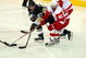 PITTSBURGH - JUNE 02: Henrik Zetterberg #40 of the Detroit Red Wings skates against Sidney Crosby #87 of the Pittsburgh Penguins during Game Three of the 2009 NHL Stanley Cup Finals on June 2, 2009 at Mellon Arena in Pittsburgh, Pennsylvania. (Photo by Jim McIsaac/Getty Images)