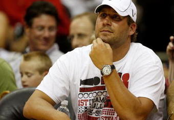 CLEVELAND - MAY 28:  Ben Roethlisberger of the Pittsburgh Steelers attends Game Five of the Eastern Conference Finals between the Cleveland Cavaliers and the Orlando Magic during the 2009 Playoffs at Quicken Loans Arena on May 28, 2009 in Cleveland, Ohio. NOTE TO USER: User expressly acknowledges and agrees that, by downloading and or using this photograph, User is consenting to the terms and conditions of the Getty Images License Agreement  (Photo by Gregory Shamus/Getty Images)