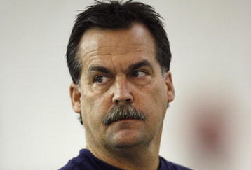 NASHVILLE, TN - MAY 1: Jeff Fisher, head coach of the Tennessee Titans watches the action during the Tennessee Titans Minicamp on May 1, 2009 at Baptist Sports Park in Nashville, Tennessee. (Photo by Joe Murphy/Getty Images)