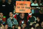 09 Oct 2000:  General view of wrestling fans at the World Chamionship Wrestling ''Thunder Down Under'' night at the Sydney Entertainment Centre, Sydney, Australia. Mandatory Credit: Scott Barbour/ALLSPORT