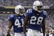 INDIANAPOLIS - JANUARY 06:  (L-R) Antoine Bethea and Marlin Jackson #28 of the Indianapolis Colts celebrate a defensive play against the Kansas City Chiefs during their AFC Wild Card Playoff Game January 6, 2007 at RCA Dome in Indianapolis, Indiana.   (Photo by Andy Lyons/Getty Images)