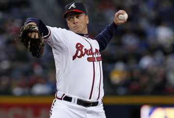 ATLANTA - MARCH 31: Pitcher Tom Glavine #47 of the Atlanta Braves throws a pitch in his first game back with the Braves during the game against the Pittsburgh Pirates on March 31, 2008 at Turner Field in Atlanta, Georgia.  The Pirates beat the Braves 12-11 in 12 innings.  (Photo by Mike Zarrilli/Getty Images)