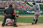 ANAHEIM, CA - MAY 31:  Ichiro Suzuki #51 of the Seattle Mariners hits a double in the eighth inning against the Los Angeles Angels of Anaheim at Angel Stadium on May 31, 2009 in Anaheim, California. The Angels defeated the mariners 9-8. (Photo by Jeff Gross/Getty Images)