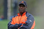 LAKE FOREST, IL - MAY 01: Head coach Lovie Smith of the Chicago Bears watches a rookie mini-camp practice on May 1, 2009 at Halas Hall in Lake Forest, Illinois.  (Photo by Jonathan Daniel/Getty Images)