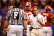 NEW ORLEANS - JANUARY 02:  Head coach Nick Saban of the Alabama Crimson Tide argues with a field judge in the second quarter while taking on the Utah Utes during the 75th Allstate Sugar Bowl at the Louisiana Superdome on January 2, 2009 in New Orleans, Louisiana.  (Photo by Chris Graythen/Getty Images)