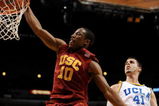 LOS ANGELES, CA - MARCH 13:  Forward DeMar DeRozan #10 of the USC Trojans dunks the ball against the UCLA Bruins in the Pacific Life Pac-10 Men's Basketball Tournament at the Staples Center on March 13, 2009 in Los Angeles, California.  (Photo by Harry How/Getty Images)