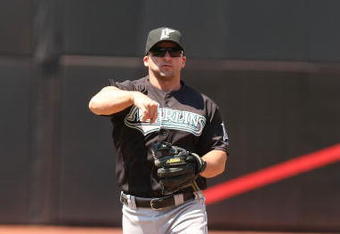 NEW YORK - MAY 31:  Dan Uggla #6 of the Florida Marlins in action against the New York Mets during their game on May 31, 2009 at Citi Field in the Flushing neighborhood of the Queens borough of New York City.  (Photo by Al Bello/Getty Images)
