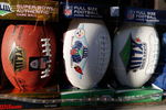 TAMPA, FL - JANUARY 30:  Footballs with Super Bowl XLIII logos sit in a window at a store on January 30, 2009 in Tampa, Florida. NFL Fans from across the country are descending on Tampa ahead of Super Bowl XLIII between the Arizona Cardinals and the Pittsburgh Steelers.  (Photo by Streeter Lecka/Getty Images)