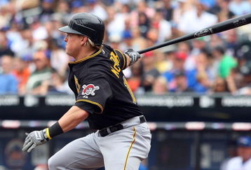 NEW YORK - MAY 09:  Nate McLouth #13 of the Pittsburgh Pirates bats against the New York Mets on May 9, 2009 at Citi Field in the Flushing neighborhood of the Queens borough of New York City. The Mets defeated the Pirates 10-1.  (Photo by Jim McIsaac/Getty Images)