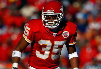 KANSAS CITY, MO - DECEMBER 16:  Rashad Barksdale #35 of the Kansas City Chiefs in action during the game against the Tennessee Titans on December 16, 2007 at Arrowhead Stadium in Kansas City, Missouri.  (Photo by Jamie Squire/Getty Images)