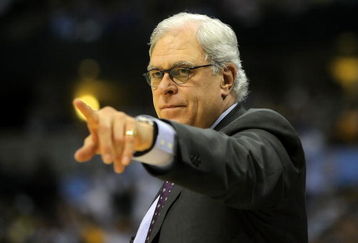 DENVER - MAY 23:  Head coach Phil Jackson of the Los Angeles Lakers points in the second half against the Denver Nuggets in Game Three of the Western Conference Finals during the 2009 NBA Playoffs at Staples Center on May 23, 2009 in Denver, Colorado. NOTE TO USER: User expressly acknowledges and agrees that, by downloading and or using this photograph, User is consenting to the terms and conditions of the Getty Images License Agreement.  (Photo by Doug Pensinger/Getty Images)