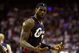 ORLANDO, FL - MAY 30: LeBron James #23 of the Cleveland Cavaliers reacts after a play against the Orlando Magic in Game Six of the Eastern Conference Finals during the 2009 Playoffs at Amway Arena on May 30, 2009 in Orlando, Florida. NOTE TO USER: User expressly acknowledges and agrees that, by downloading and or using this photograph, User is consenting to the terms and conditions of the Getty Images License Agreement (Photo by Elsa/Getty Images)