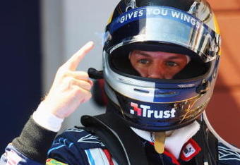 ISTANBUL, TURKEY - JUNE 06:  Sebastian Vettel of Germany and Red Bull Racing celebrates in parc ferme after taking pole position during qualifying for the Turkish Formula One Grand Prix at Istanbul Park on June 6, 2009, in Istanbul, Turkey.  (Photo by Mark Thompson/Getty Images)