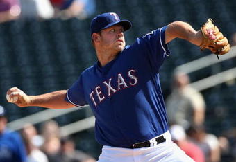 SURPRISE, AZ - MARCH 04: Starting pitcher Kevin Millwood #33 of the Texas Rangers pitches against the Kansas City Royals during the spring training game at Surprise Stadium on March 4, 2009 in Surprise, Arizona.  (Photo by Christian Petersen/Getty Images)