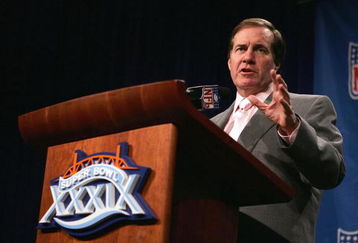 JACKSONVILLE, FL - FEBRUARY 4:  Bill Belichick, head coach of the New England Patriots, speaks at a pre Superbowl press conference February 4, 2005 at the Prime F. Osborn Convention Center in Jacksonville, Florida.  (Photo by Al Bello/Getty Images)