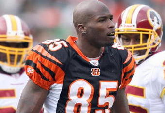 CINCINNATI - DECEMBER 14:  Chad Johnson #85 of the Cincinnati Bengals stands on the field during the NFL game against the Washington Redskins on December 14, 2008 at Paul Brown Stadium in Cincinnati, Ohio. The Bengals won 20-13. (Photo by Andy Lyons/Getty Images)