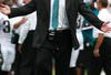 JACKSONVILLE, FL - SEPTEMBER 09:  Head coach Jack Del Rio of the Jacksonville Jaguars protests a call while taking on the Tennessee Titans at Alltel Stadium on September 9, 2007 in Jacksonville, Florida. The Titans defeated the Jaguars 13-10.  (Photo by Doug Benc/Getty Images)