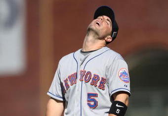 SAN FRANCISCO - MAY 17:  David Wright #5 of the New York Mets looks on against the San Francisco Giants during a Major League Baseball game on May17, 2009 at AT&T Park in San Francisco, California.  (Photo by Jed Jacobsohn/Getty Images)