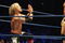 SYDNEY, AUSTRALIA - JUNE 15:   World Heavyweight Champion Edge (L) pleads to Batista during WWE Smackdown at Acer Arena on June 15, 2008 in Sydney, Australia.  (Photo by Gaye Gerard/Getty Images)