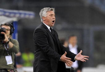UDINE, ITALY - MAY 05:  Carlo Ancelotti, AC Milan head coach in action during the Serie A match between Udinese and ACMilan at the Stadio Friuli on May 16, 2009 in Udine, Italy. (Photo by New Press/Getty Images)