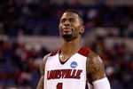 INDIANAPOLIS - MARCH 29:  Terrence Williams #1 of the Louisville Cardinals looks on dejected as he walks off the court following their 64-52 loss against the Michigan State Spartans during the fourth round of the NCAA Division I Men's Basketball Tournament at the Lucas Oil Stadium on March 29, 2009 in Indianapolis, Indiana.  (Photo by Andy Lyons/Getty Images)