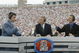 TALLAHASSEE, FL - OCTOBER 26:  ESPN College GameDay announcers (l to r) Chris Fowler, Lee Corso and Kirk Herbstreit comment during the NCAA football game between Notre Dame and Florida State at Doak Campbell Stadium on October 26, 2002 in Tallahassee, Florida.  The Notre Dame Fighting Irish defeated the Florida State Seminoles 34-24.  (Photo by Craig Jones/Getty Images)