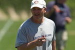 LAKE FOREST, IL - MAY 20: Defensive line coach Rod Marinelli of the Chicago Bears gives instructions to players during an organized team activity (OTA) practice on May 20, 2009 at Halas Hall in Lake Forest, Illinois. (Photo by Jonathan Daniel/Getty Images)