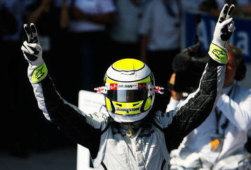 ISTANBUL, TURKEY - JUNE 07:  Jenson Button of Great Britain and Brawn GP celebrates in parc ferme after winning the Turkish Formula One Grand Prix at Istanbul Park on June 7, 2009, in Istanbul, Turkey.  (Photo by Paul Gilham/Getty Images)