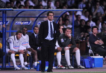 ALMATY, KAZAKHSTAN - JUNE 06:  England coach Fabio Capello looks on during the FIFA2010 World Cup Qualifier between Kazakhstan and England at the Central Stadium on June 6, 2009 in Almaty, Kazakhstan.  (Photo by Shaun Botterill/Getty Images)