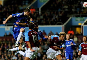 BIRMINGHAM, UNITED KINGDOM - OCTOBER 23:  Ajax defender Thomas Vermaelen scores the first Ajax goal during the UEFA Cup Group E match between Aston Villa and Ajax at Villa Park on October 23 2008 in Birmingham, England.  (Photo by Stu Forster/Getty Images)