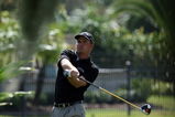 ORLANDO, FL - MARCH 26:  Nicholas Thompson of the USA tees off at the 4th hole during the first round of the Arnold Palmer Invitational Presented by Mastercard at the Bay Hill Club and Lodge on March 26, 2009 in Orlando, Florida  (Photo by David Cannon/Getty Images)