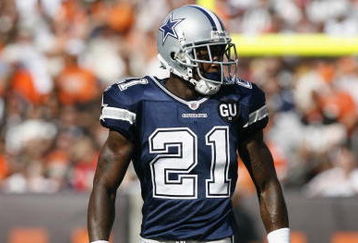 CLEVELAND - SEPTEMBER 7:  Adam Jones #21 of the Dallas Cowboys looks on during the game against the Cleveland Browns at Cleveland Browns Stadium on September 7, 2008 in Cleveland, Ohio.  (Photo by Kevin C. Cox/Getty Images)