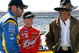 BRISTOL, TN - MARCH 21: Elliott Sadler (L) driver of the #19 Best Buy Dodge talks with Kasey Kahne (C) driver of the #9 Budweiser Dodge and Racing Legend Richard Petty during practice for the NASCAR Sprint Cup Series Food City 500 at Bristol Motor Speedway on March 21, 2009 in Bristol, Tennessee.  (Photo by John Harrelson/Getty Images)