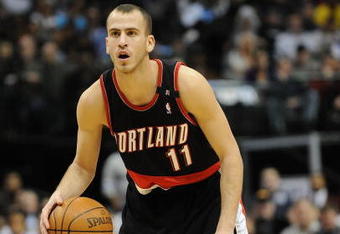 DALLAS - FEBRUARY 04:  Sergio Rodriguez #11 of the Portland Trail Blazers during play against the Dallas Mavericks on February 4, 2009 at American Airlines Center in Dallas, Texas.  NOTE TO USER: User expressly acknowledges and agrees that, by downloading and/or using this Photograph, user is consenting to the terms and conditions of the Getty Images License Agreement.  (Photo by Ronald Martinez/Getty Images)