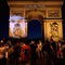 BERLIN - JULY 09:  A portrait of Zinedine Zidane  is projected on the Arc de Triomphe after the World Cup final between France and Italy July 9, 2006 in Paris, France. Italy won in a penalty shootout. (Photo by Pascal Le Segretain/Getty Images)