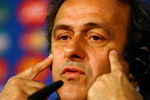 VIENNA, AUSTRIA - JUNE 28:  UEFA President Michel Platini makes his point during the UEFA EURO 2008 tournament review press conference at Ernst Happel Stadion on June 28, 2008 in Vienna, Austria. The UEFA EURO 2008 Final match will be played between Germany and Spain on June 29, 2008.  (Photo by Shaun Botterill/Getty Images)